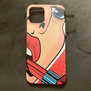 Roy Lichtenstein inspired phone case for iPhone 12 or 12 pro.